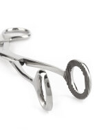Mr. Steel Cube Tongs O Shape Silver