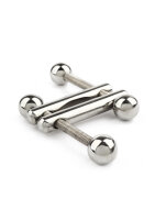 Mr. Steel Turning Point Nipple Clamps Silver