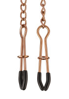 Mr. Steel Tweezer Nipple Clamps Gold Rose Gold