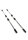 Mr. Steel Nipple Sticks 20 cm Silver