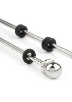 Mr. Steel Nipple Sticks with Ball 20 cm Silver