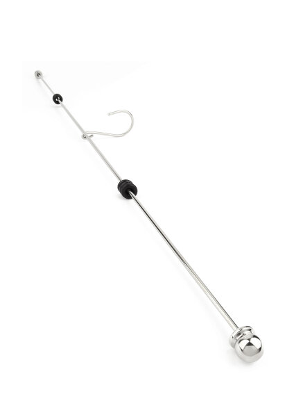 Mr. Steel Long Thai Hooked Pain Stick Silver