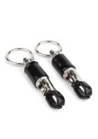 Mr. Steel Barrel Tit Clamps With Ring Silver