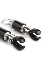 Mr. Steel Barrel Tit Clamps With Ring Silver