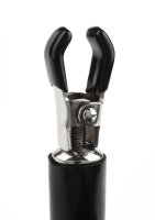 Mr. Steel Barrel Tit Clamps With Ring Silver