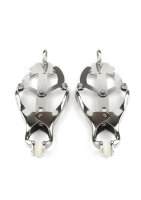 Mr. Steel Squeezer Nipple Clamps With Ring Silver