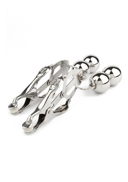 Mr. Steel Clover Nipple Clamps Weight Silver
