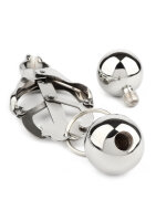 Mr. Steel Clover Nipple Clamps Weight Silver