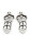 Mr. Steel Clover Nipple Clamps Weight Silver