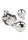 Mr. Steel Clover Nipple Clamps Weight Silver