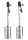 Mr. Steel Aligator Nipple Clamps Weights Silver