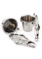 Mr. Steel Nipple Clamps with Buckets Silver
