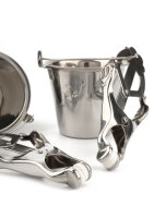 Mr. Steel Nipple Clamps with Buckets Silver