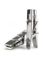 Mr. Steel Clothespins Nipple Clamps Silver