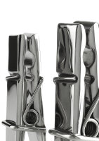 Mr. Steel Clothespins Nipple Clamps Silver