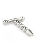 Mr. Steel Rod Ecstasy Beaded Penis Plug Silver
