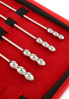 Mr. Steel Rosebud Urethral Sounds 8 Pcs Silver