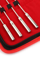Mr. Steel Rosebud Urethral Sounds 8 Pcs Silver
