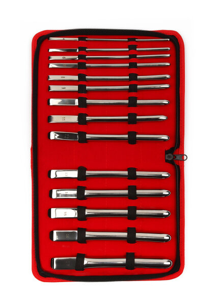 Mr. Steel Single End Dilator 14 pcs Silver