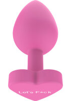 Toyjoy Lets Fuck Buttplug Pink 3,5 cm