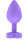 Toyjoy Secret Entrance Buttplug Purple 3,5 cm