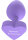 Toyjoy Secret Entrance Buttplug Purple 3,5 cm