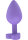 Toyjoy Secret Entrance Buttplug Purple 3,5 cm