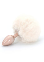 Toyjoy Happiness Enchanting Bunnytail Buttplug White 2,6 cm