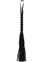 Hidden Desire Long Beaded Flogger Peitsche PU-Leder 60 cm