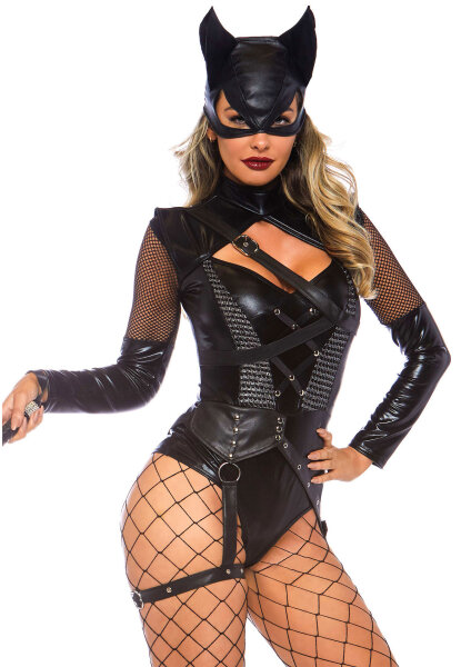 Leg Avenue Villainess Vixen Bodysuit M