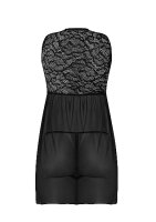 Fly Away Baby Doll & G-String Set Black S/M - XXL