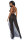 Leg Avenue Cage Maxi Kleid und G-String schwarz S/M - M/L