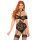 Leg Avenue 2 Pieces Lace Bandeau And Garter Teddy S/M - M/L