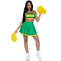 Leg Avenue Costume Cheerleader Green S/M - M/L