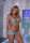 Leg Avenue Mesh top,g-string & sarong blue S/M - M/L