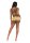 Leg Avenue Mesh top,g-string & sarong yellow S/M - M/L