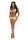 Leg Avenue Mesh top,g-string & sarong yellow S/M - M/L