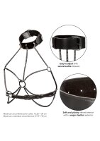 CalExotics Chain Collar Harness Onesize - Plussize