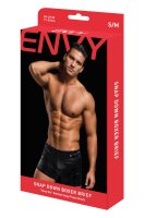 Envy Snap Down Boxer Brief Black S/M - L/XL