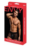 Envy Snap Down Mesh Boxer Brief Black S/M - L/XL
