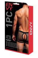 Envy Snap Down Mesh Boxer Brief Black S/M - L/XL