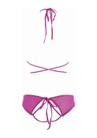 Allure Marley Peekaboo and Panty Hot Pink S/M - L/XL