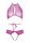 Allure Marley Peekaboo and Panty Hot Pink S/M - L/XL