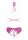 Allure Marley Peekaboo and Panty Hot Pink S/M - L/XL