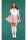 Teacher Pet 2Pcs Pink Private Schoolgirl Costume Onesize - Queensize