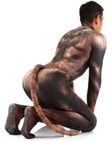 CosplayDogs Werwolf Cosplay-Jumpsuit Braun S -XL