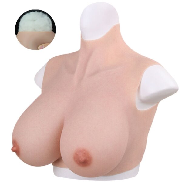 CrossGearX Breastplates Crossdresser Fake Tits Cotton B - G