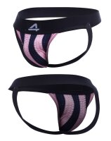 C4M Jockstrap Stripe Pink S - XL