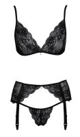 kissable Strapsset schwarz S/M - L/XL