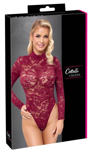 Cottelli Collection Spitzenbody rot S - XXL